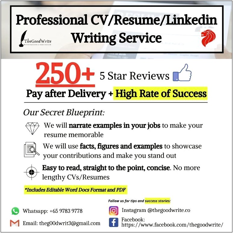 Top Resume And Cover Letter Writer Services