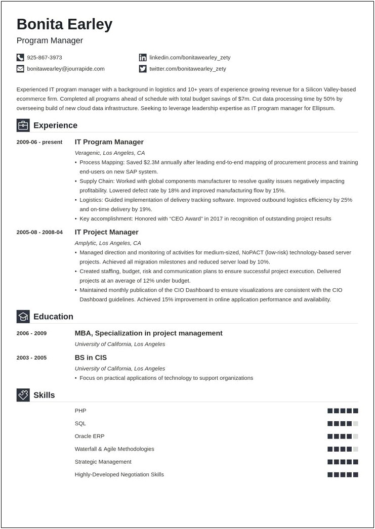 Transportation Manager Los Angeles Furniture Experience Education Resume