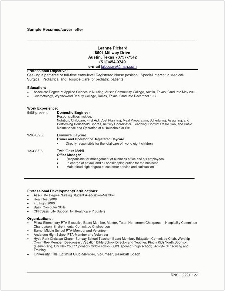 Two Jobs At The Same Time On Resume
