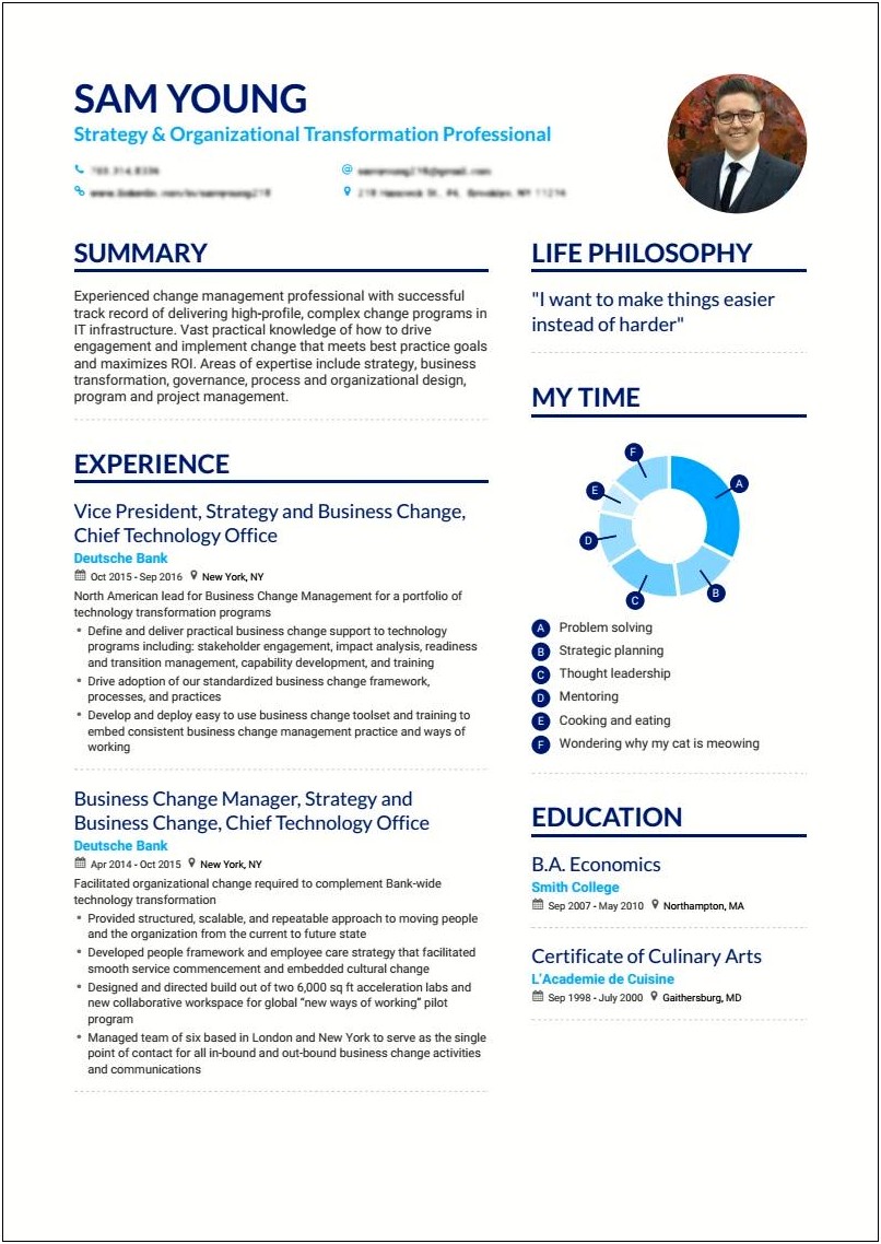 Type Of Resume That Highlights Work Experience