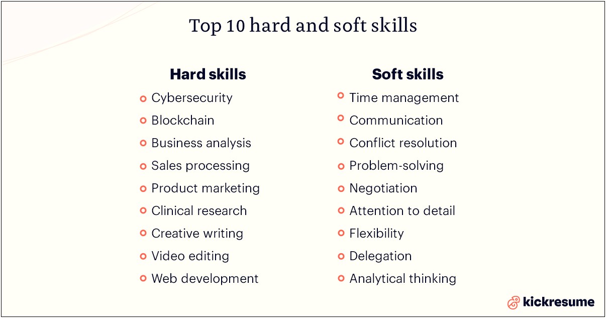 Typical Hard Skills To Include On A Resume