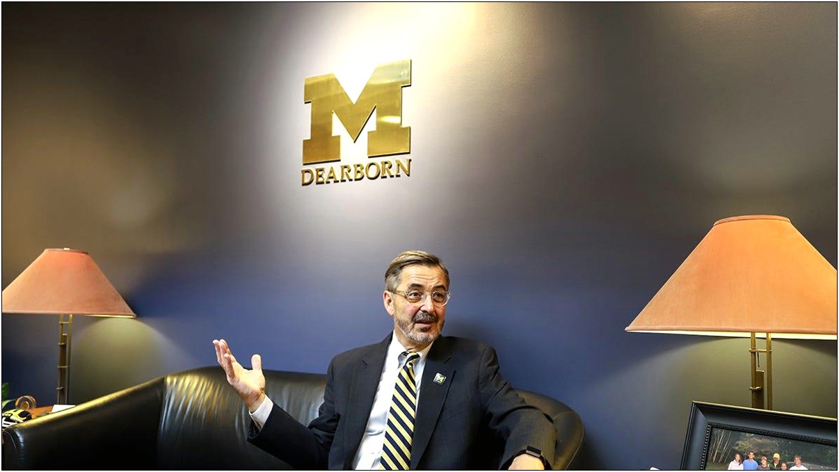 University Of Michigan Dearborn Resume Template