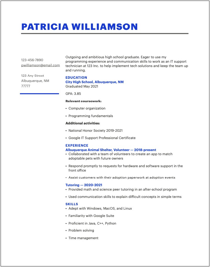 Up To Date Examples Of 2018 Resume