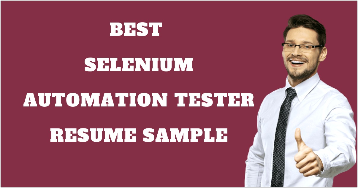 Us Selenium Automation Testing Experience Resumes
