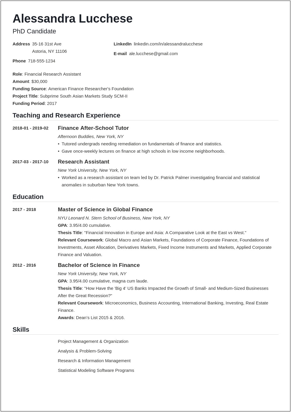 Using Grad School Friend As Reference On Resume