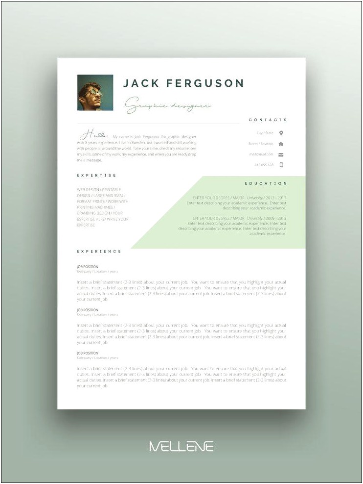 Using The Word Designed In Resume