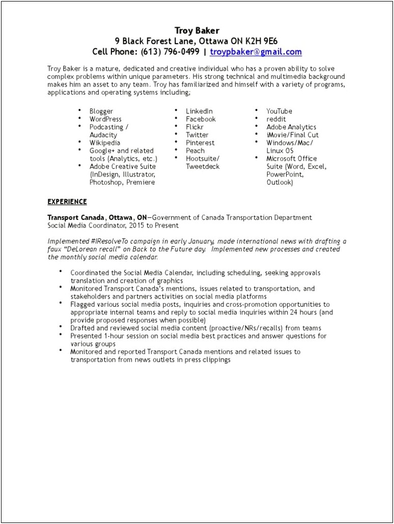 Using The Word Strong In A Resume Reddit