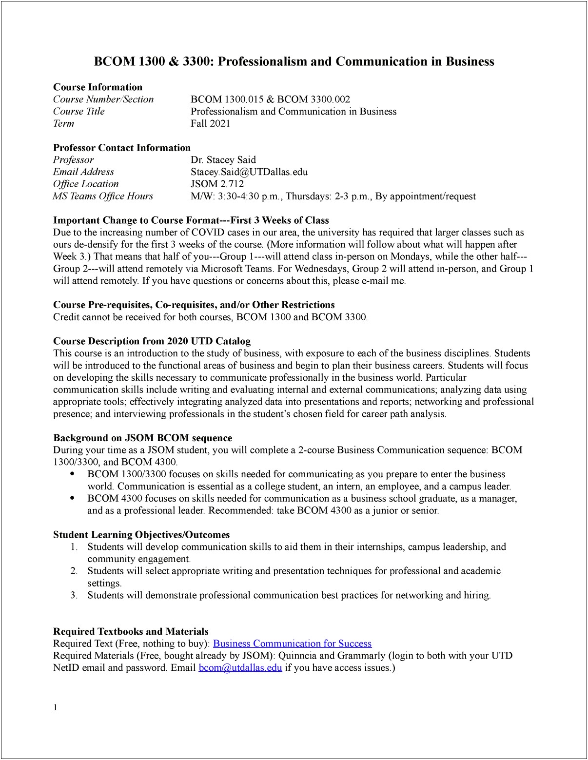 Ut Dallas Jsom Resume Template And Guides