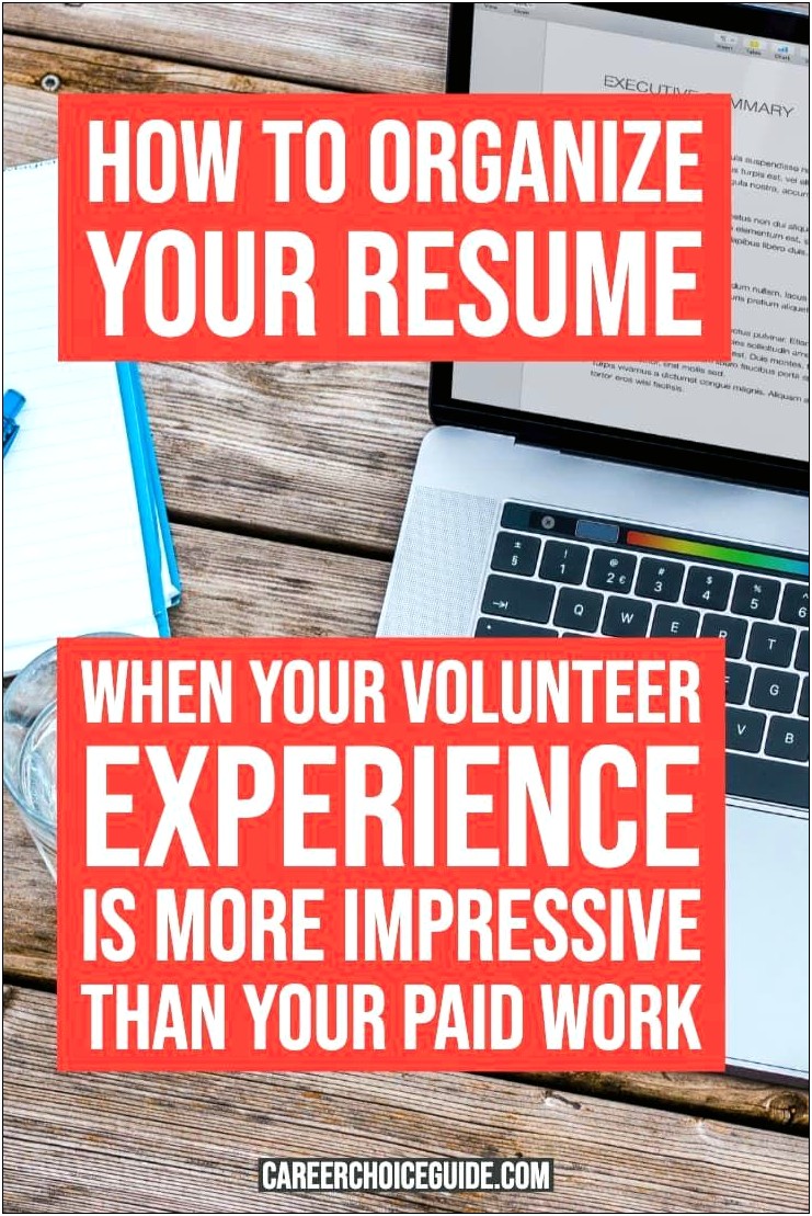 Volunteer Work Or Paid Work Resume