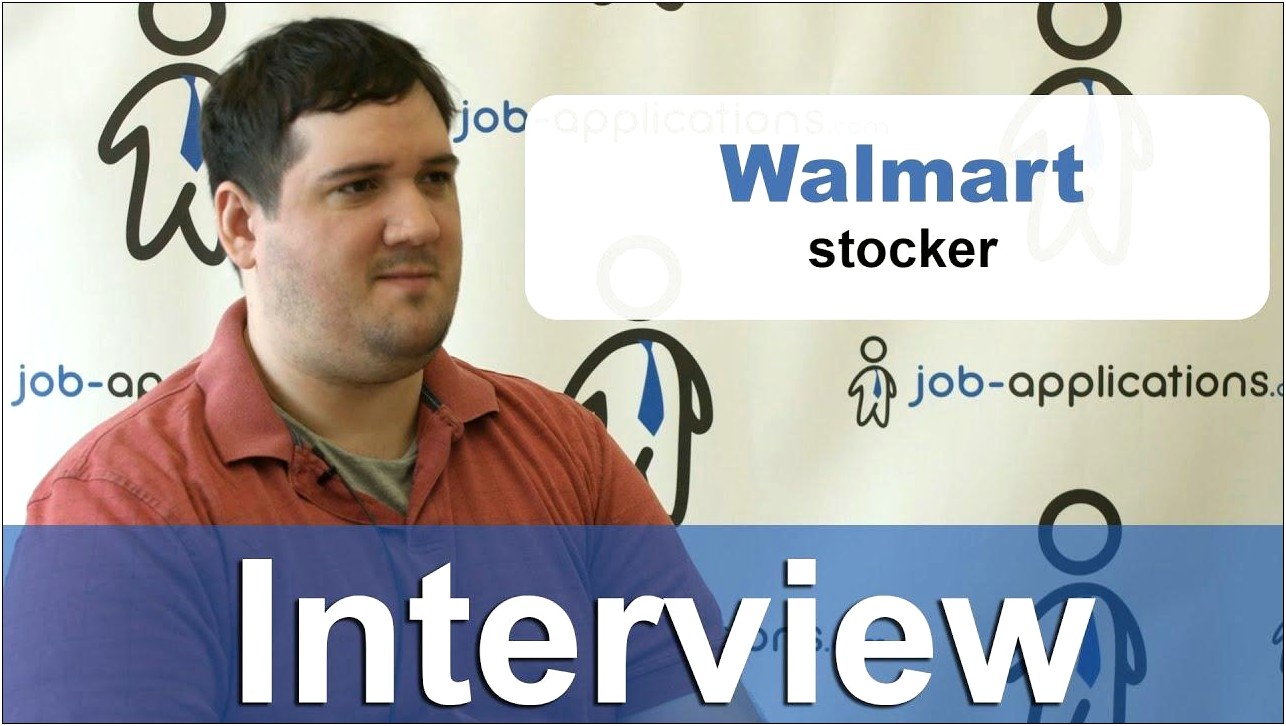 Walmart Stocker Job Description For Resume