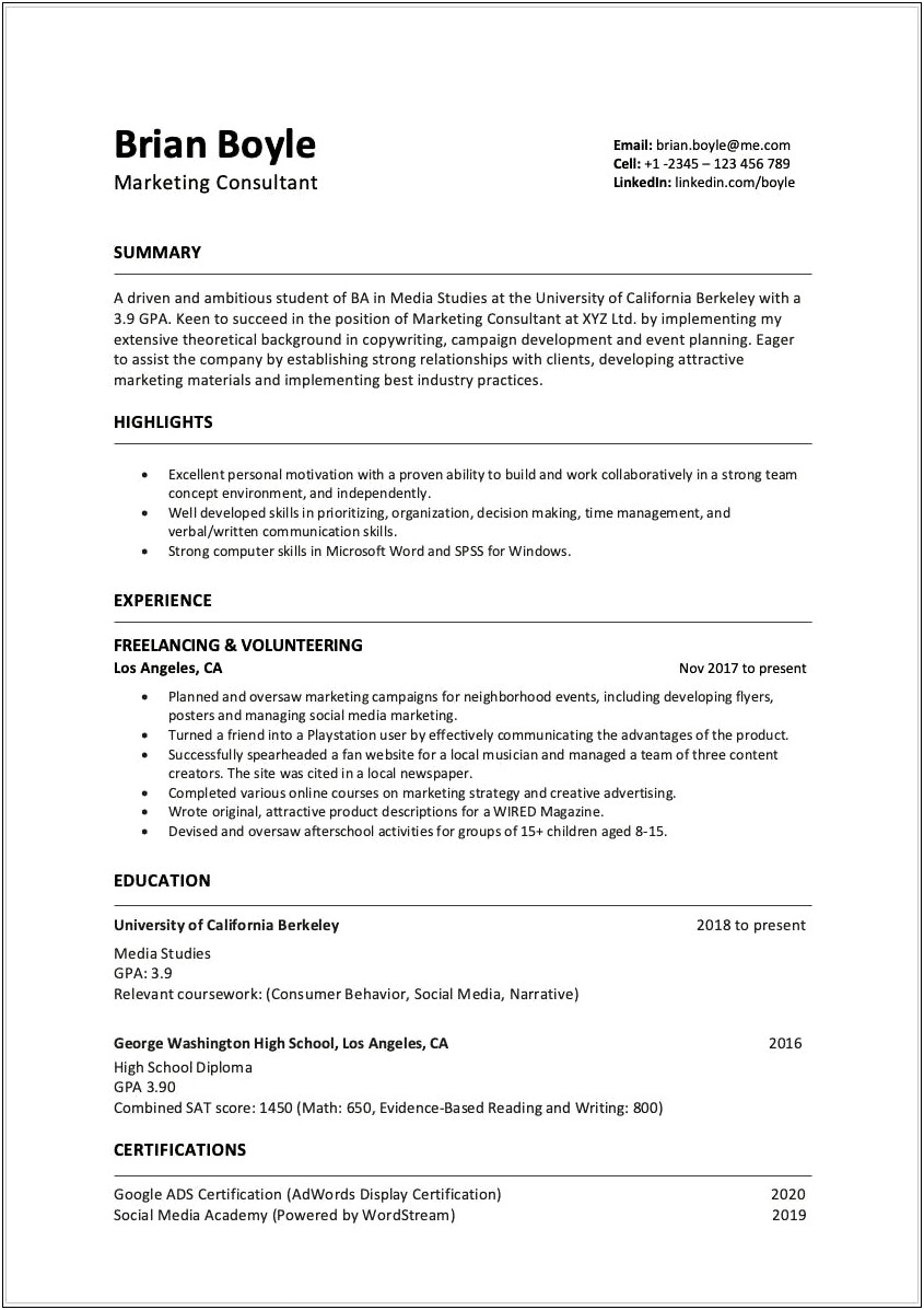 Ways To Improve Your Resume With No Experience