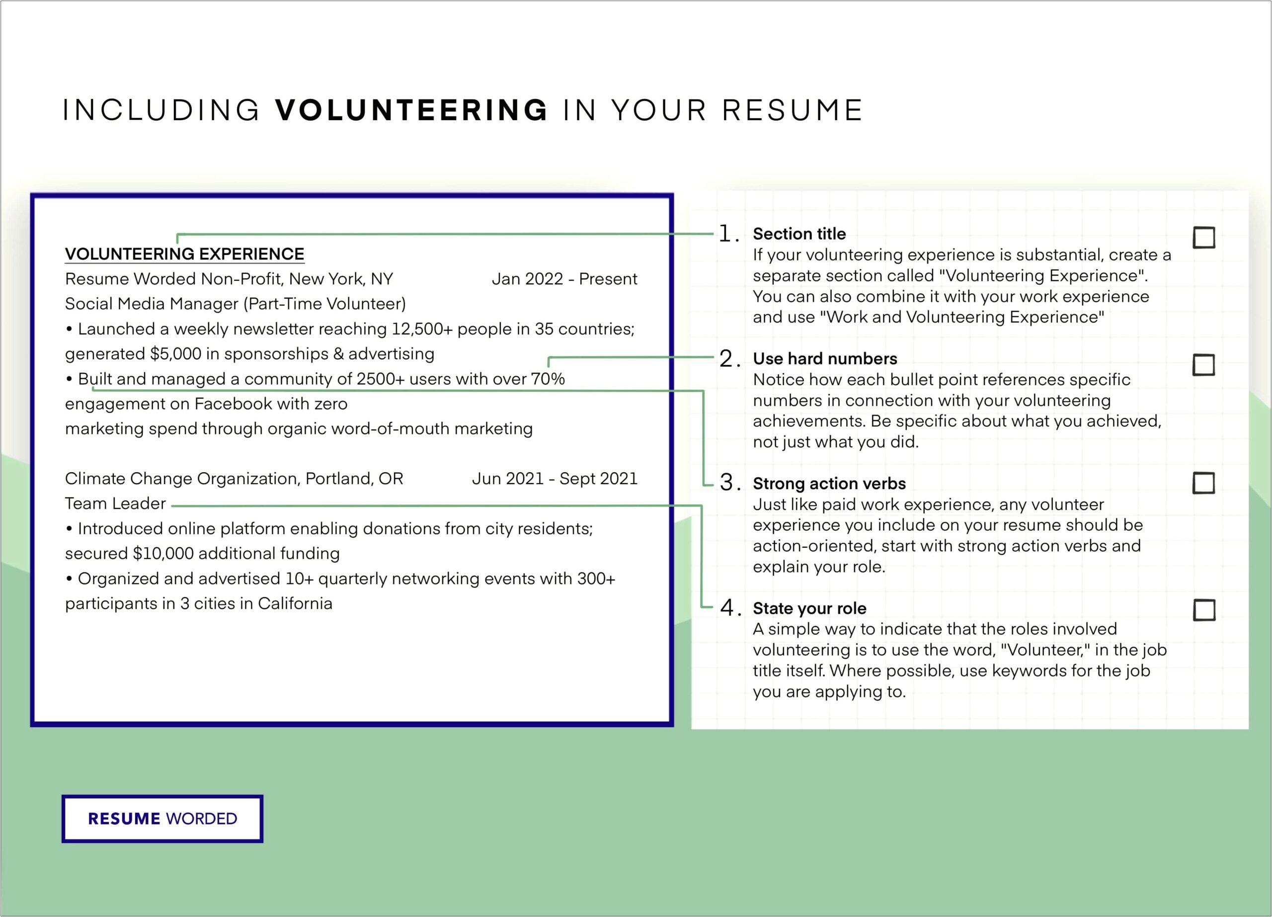 Where To Include Volunteer Work On Resume