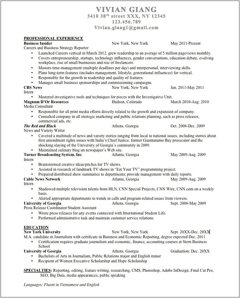 Where To Put Scholarship In Resume