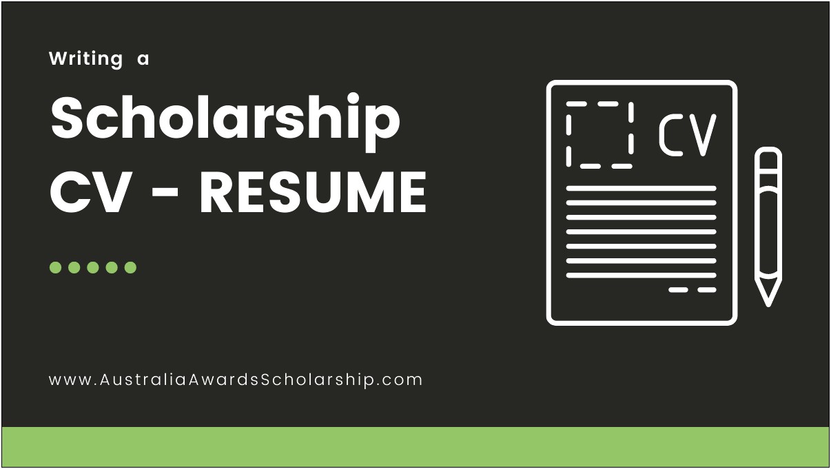 Where To Put Scholarship On Resume
