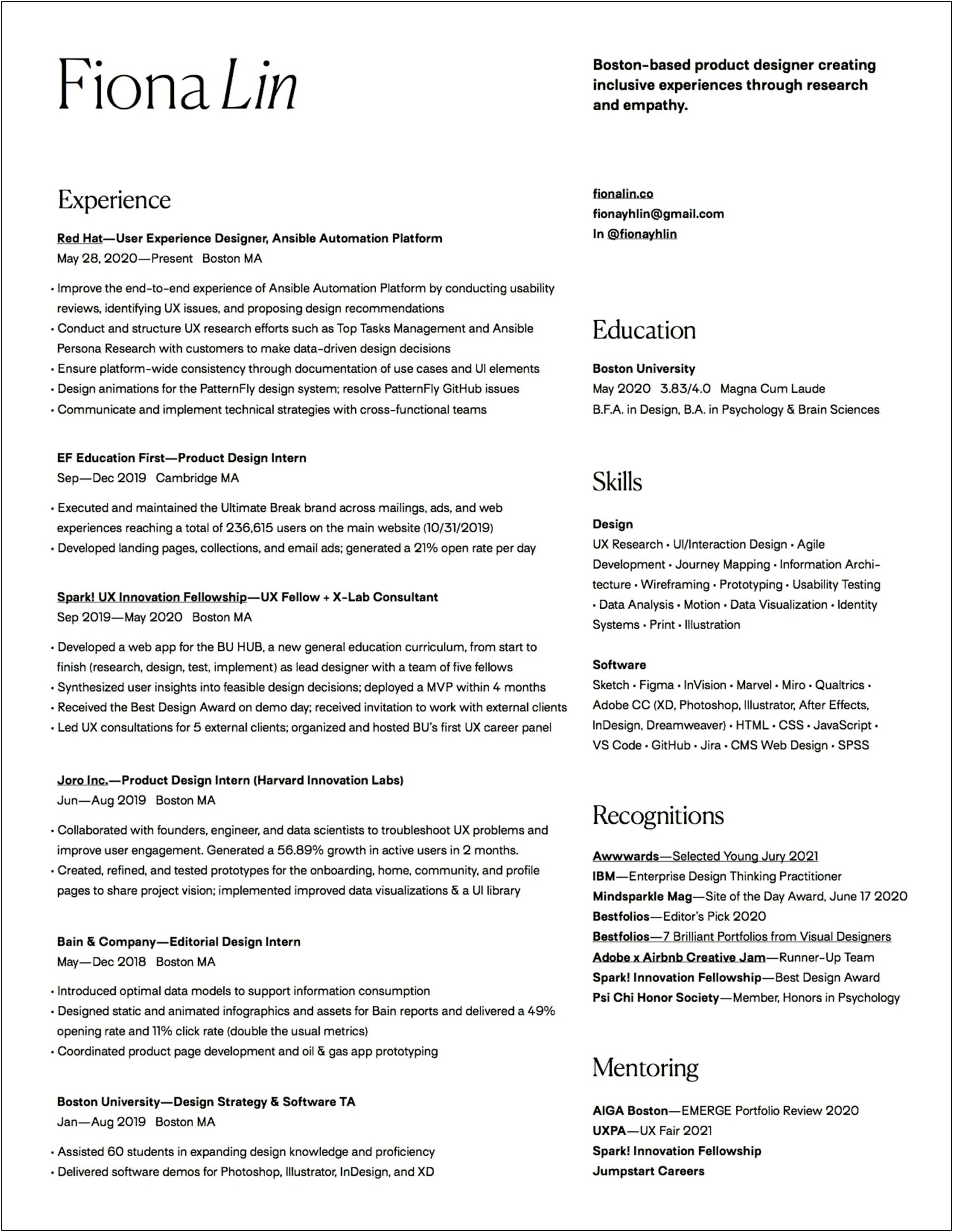 Where To Put Your Website On A Resume