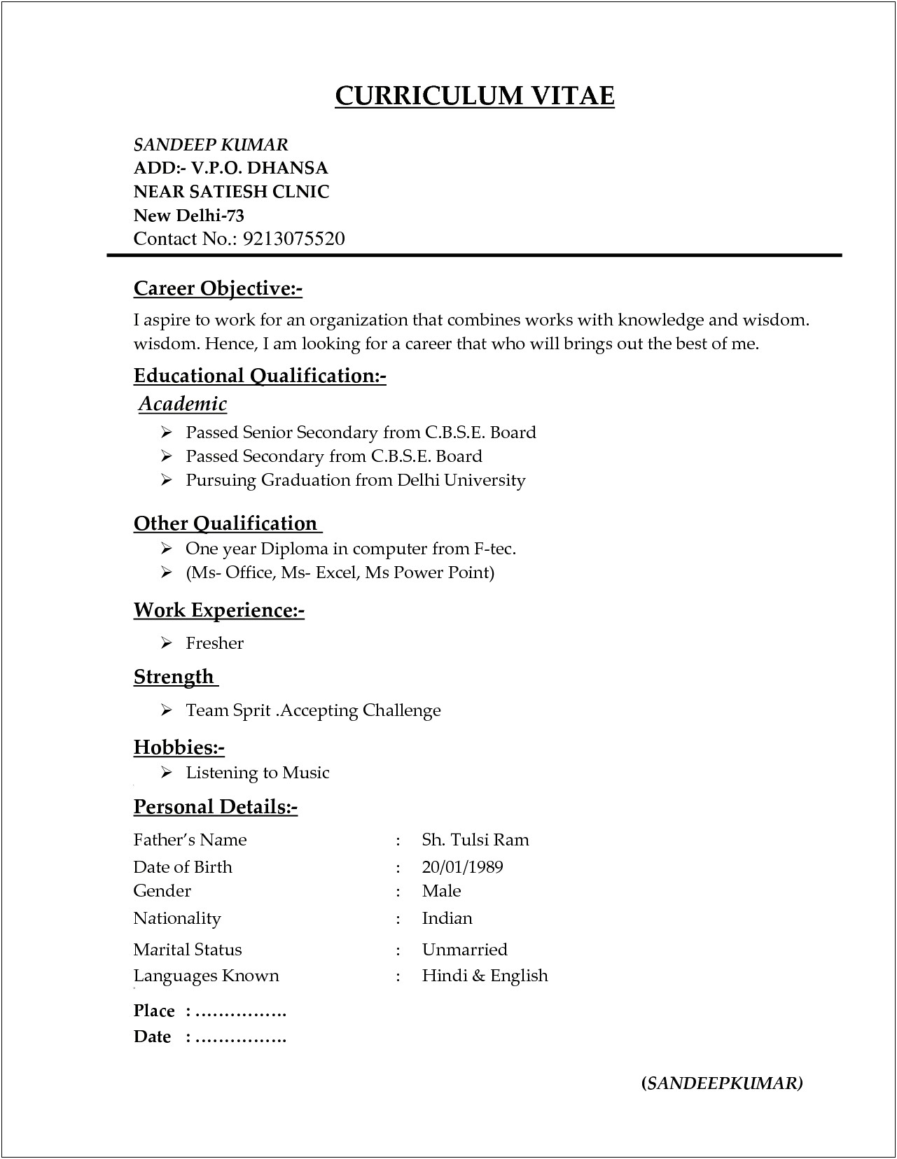 Which Type Of Résumé Is Best