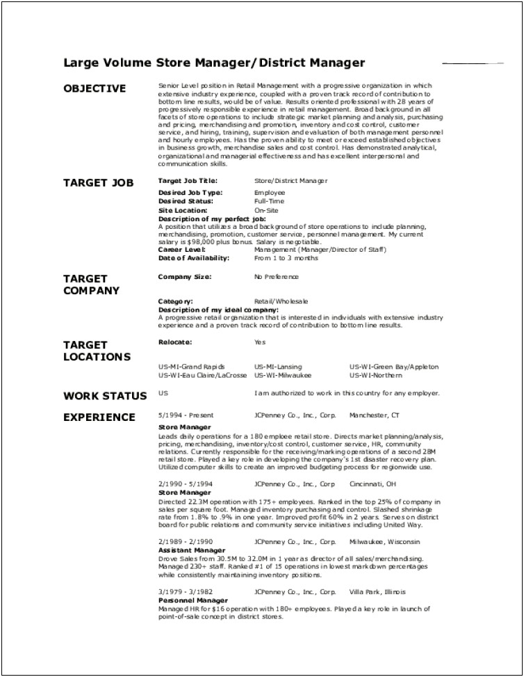 Wholesale Sales Assistant Job Description Resume