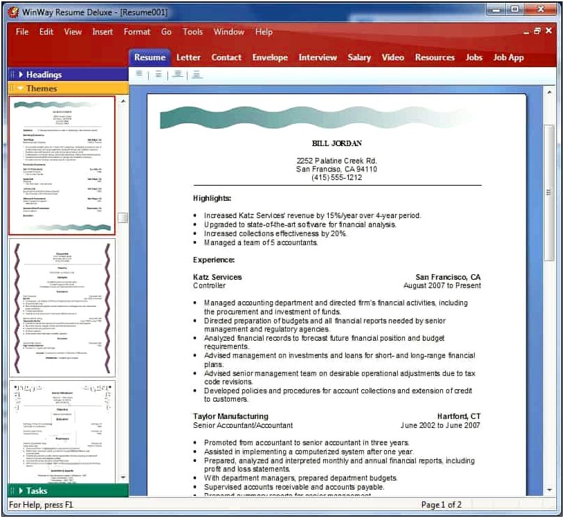 Winway Resume Free Download For Mac