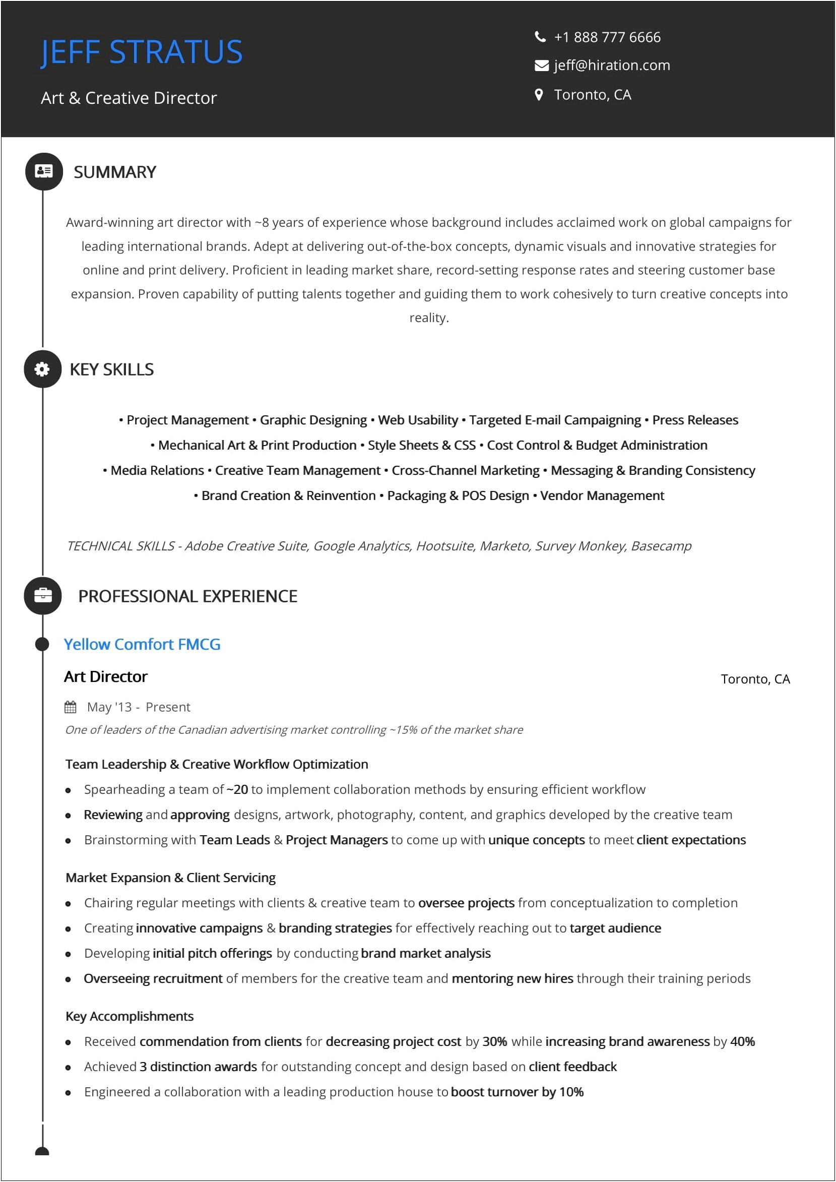 With 10 Years Experience Resume Two Pages