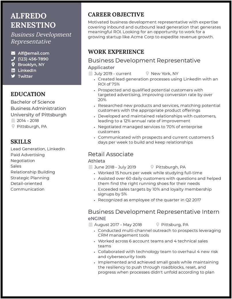 Wntry Level Managed And Developed Marketing Material Resume