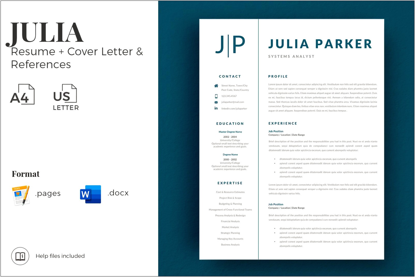 Word Cover Letter And Resume Templates