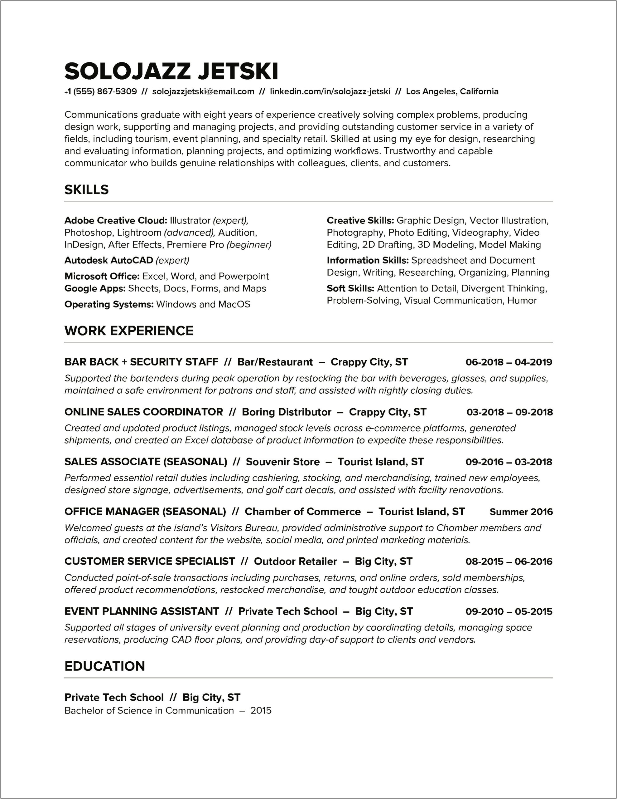 Word For Work Well With Others Resume Reddit