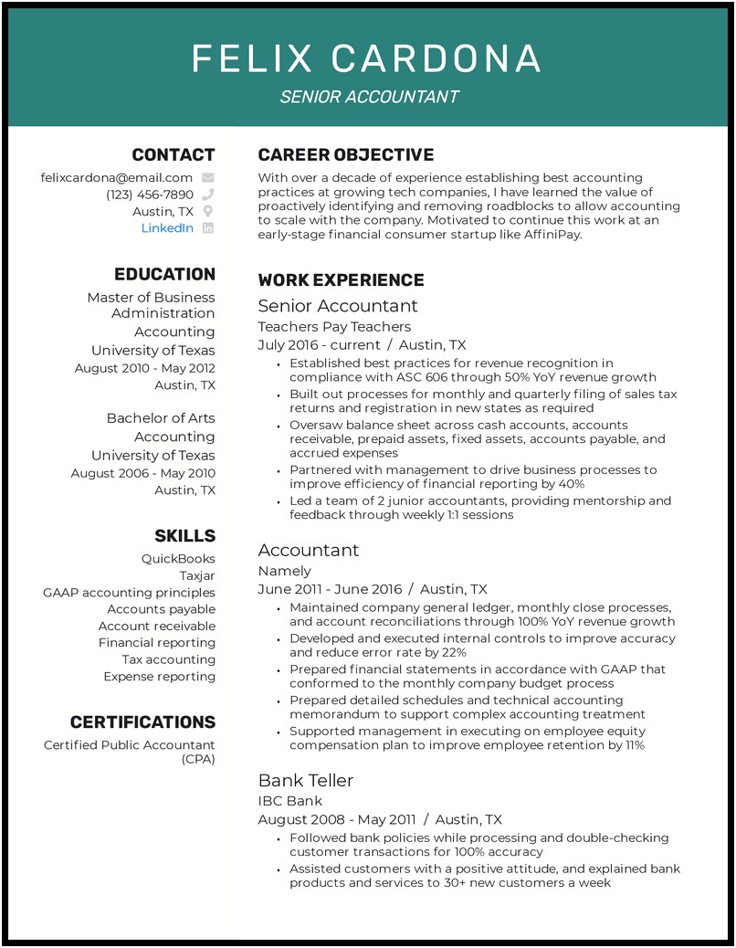 Wording For A Resume For A Bookkeeper Description
