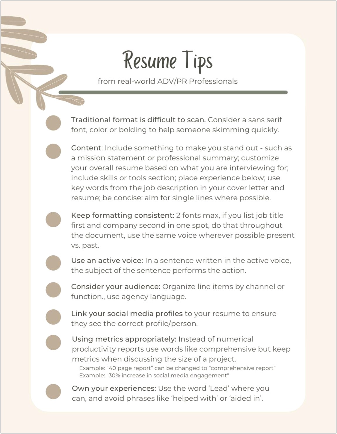 Words To Avoid In Your Resume