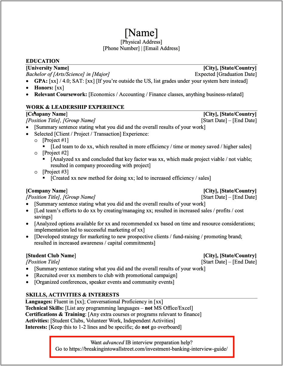 Work From Home Professional Profile Resume Examples