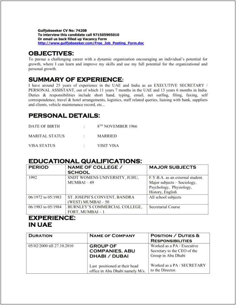Work In Dubai With Some College On Resume