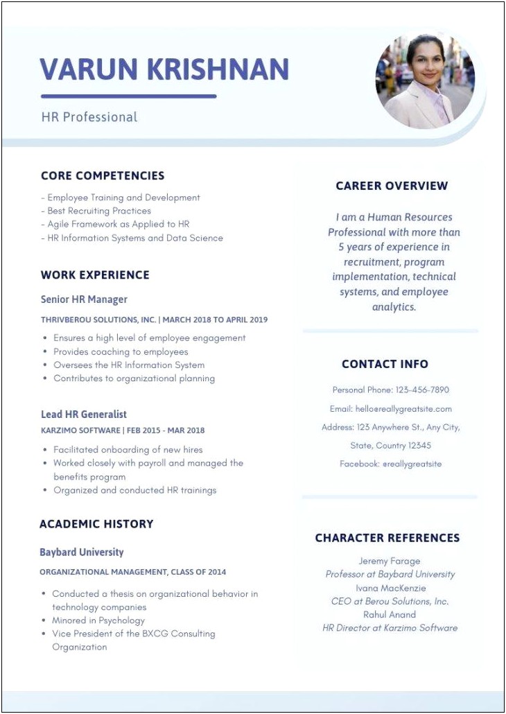 Work With A Variety Of Different Personalities Resume