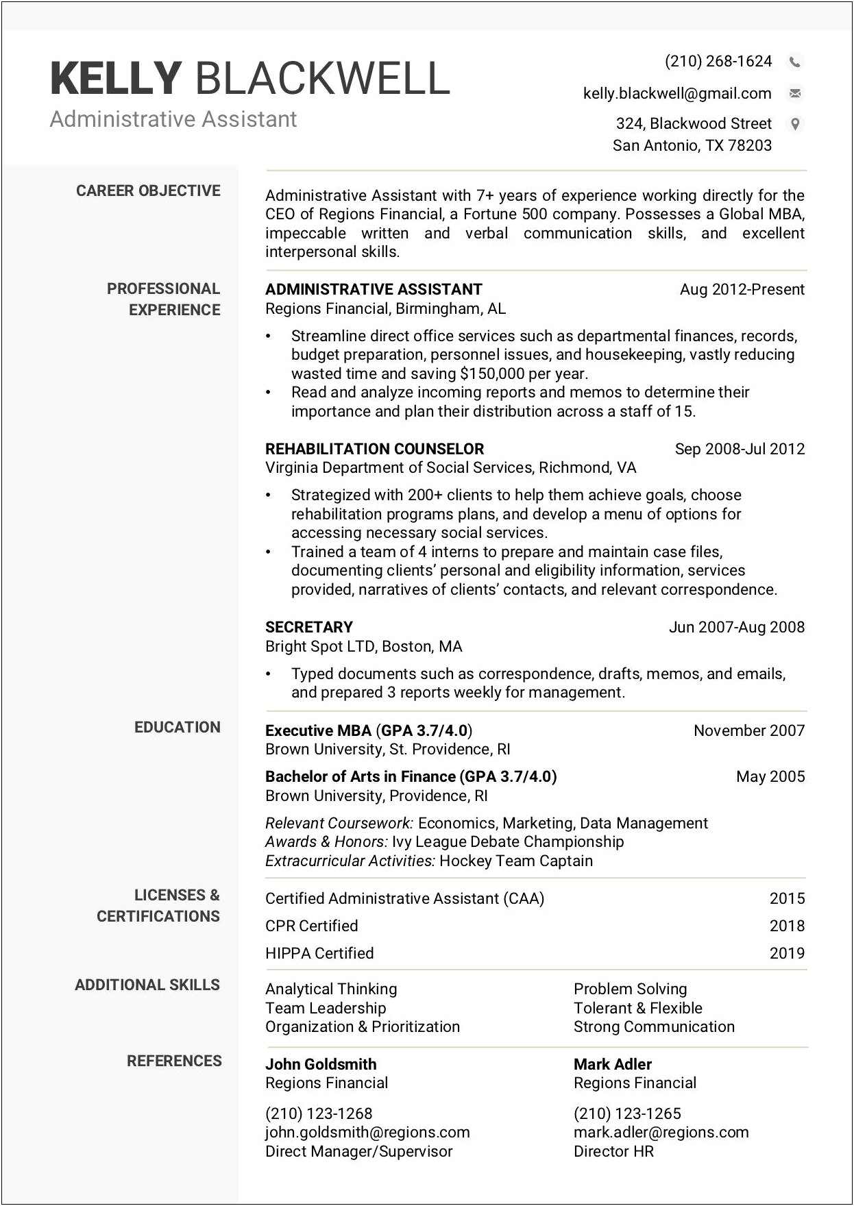 Working For A Start Up Resume Skills