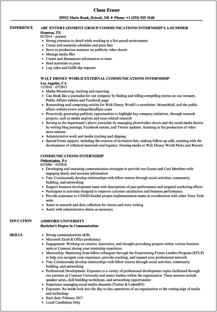 Working In A Fast Paced Environment Resume