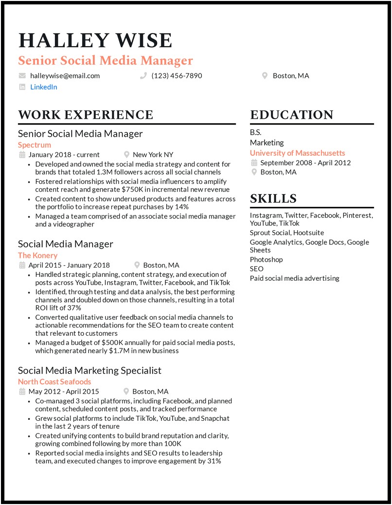 Write A Resume To Become A Manager