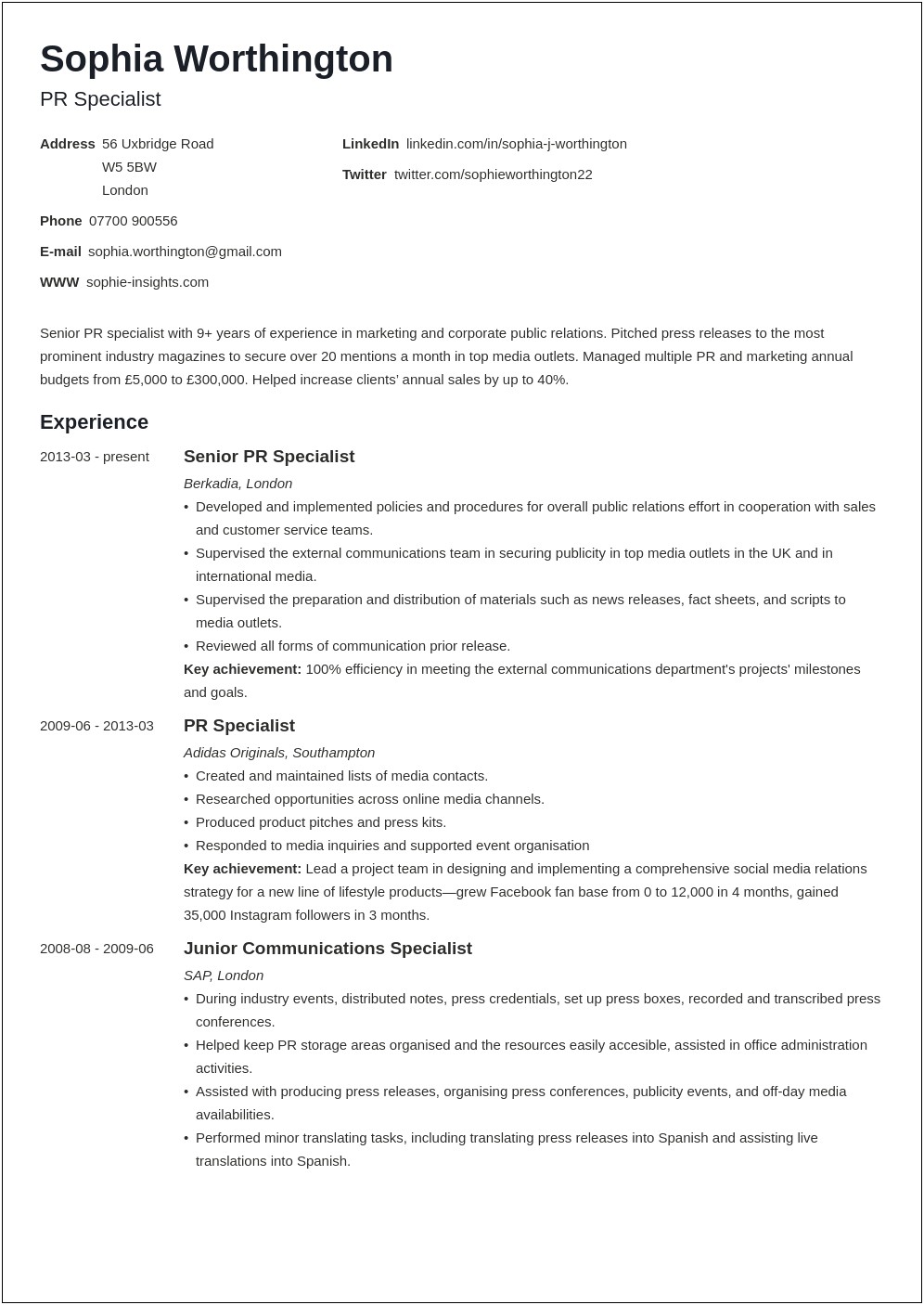 Write A Resume With Different Jobs