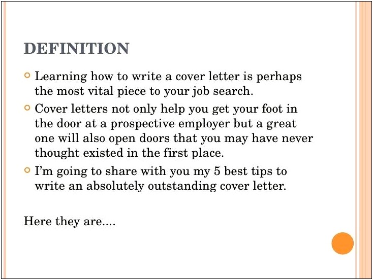 Write An Impressive Resume With A Cover Letter