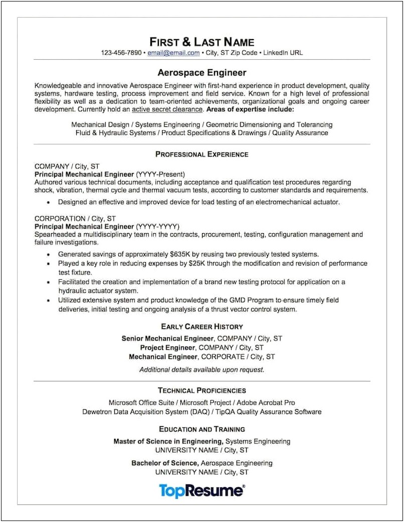 Writing A Good Resume Objective Aviation Administration