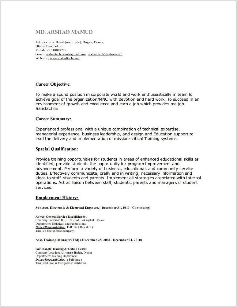 Writing A Good Volunteer Role In Resume