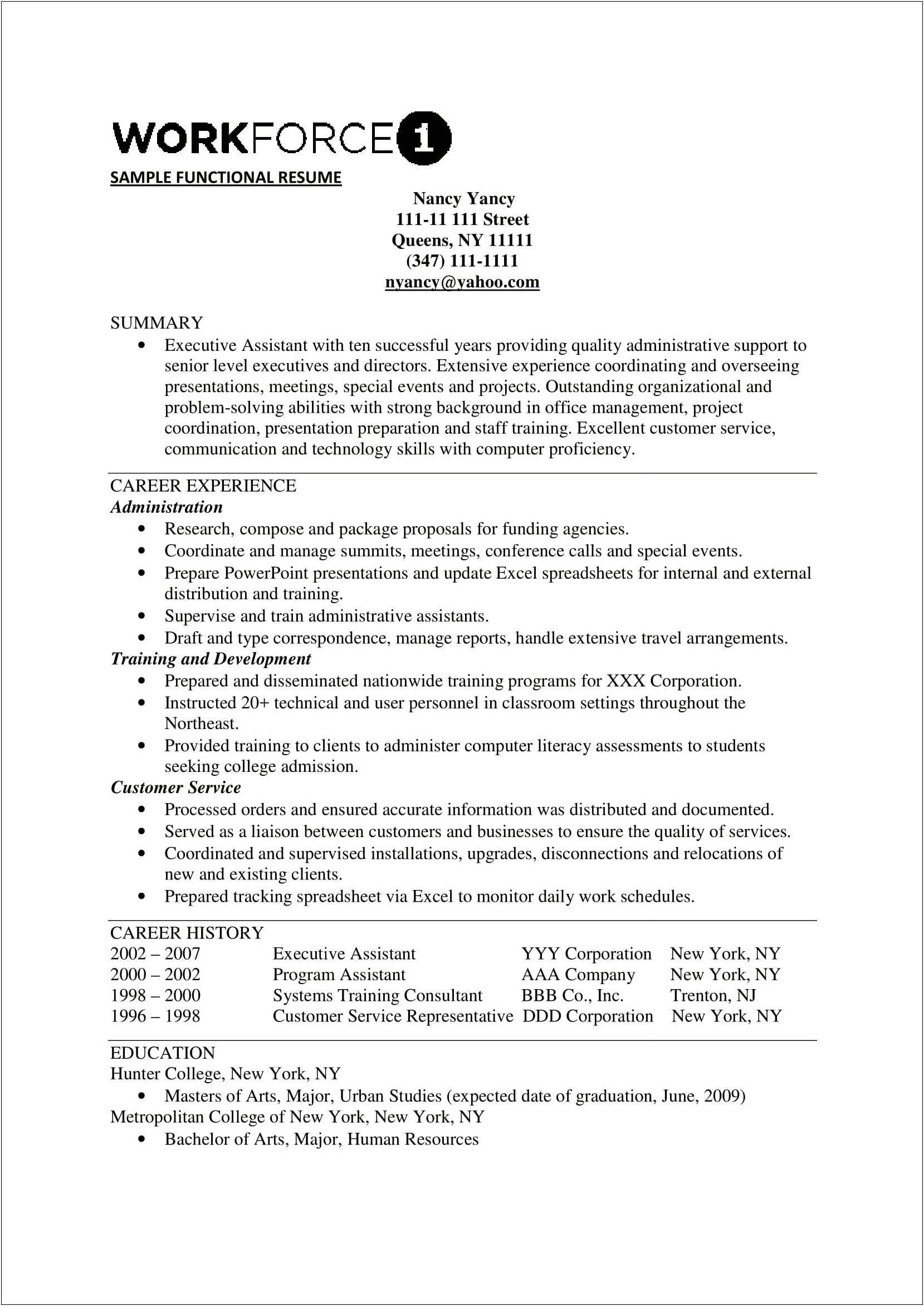Writing A Personal Summary For A Resume