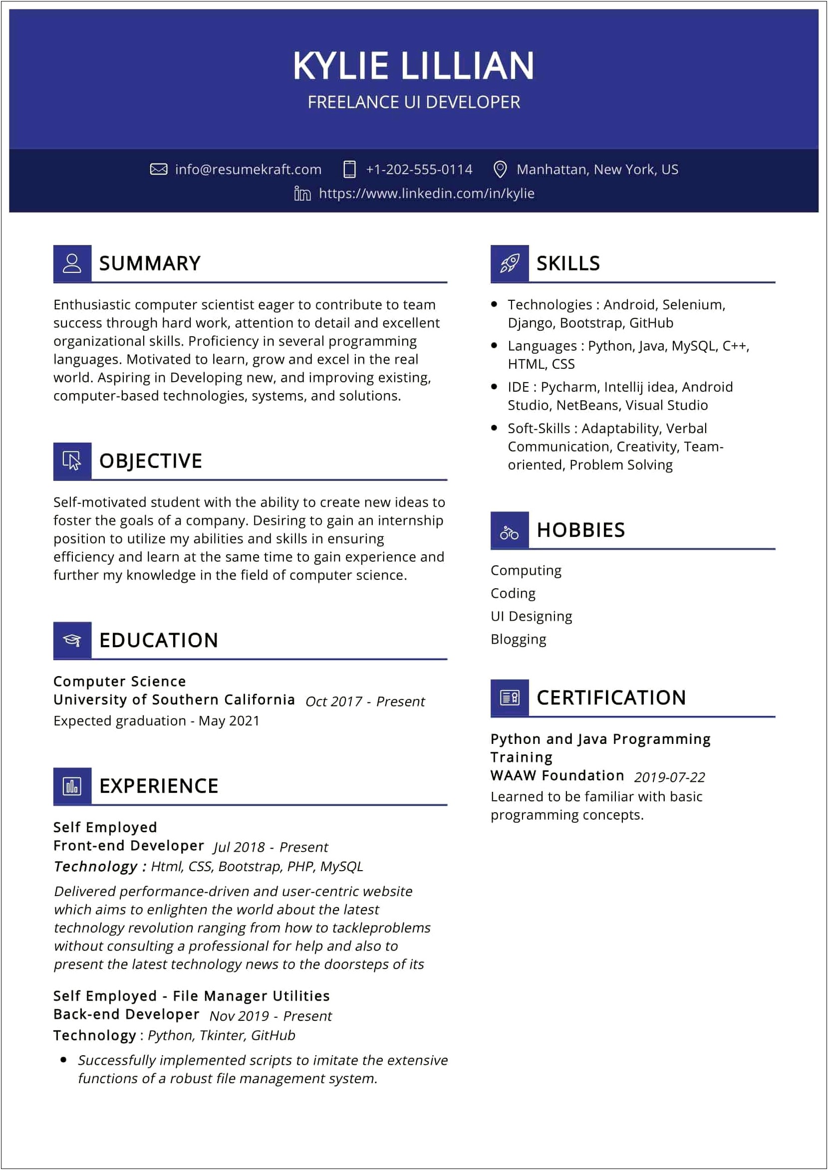 Writing A Resume For Freelance Work
