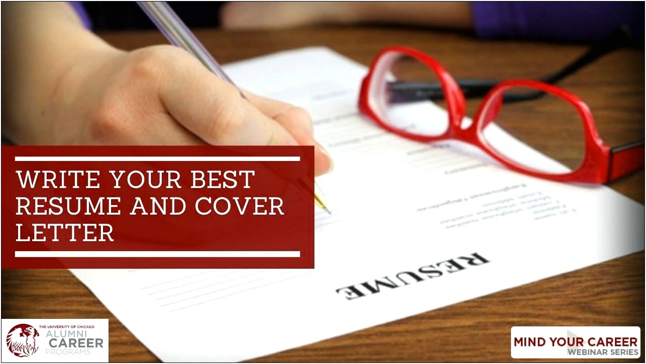 Writing The Best Resume And Cover Letter
