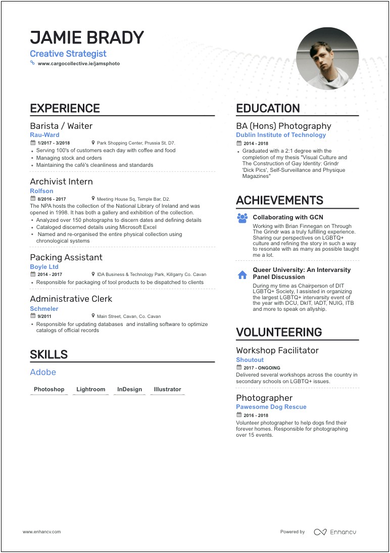 Writing The Experience Section Of A Resume