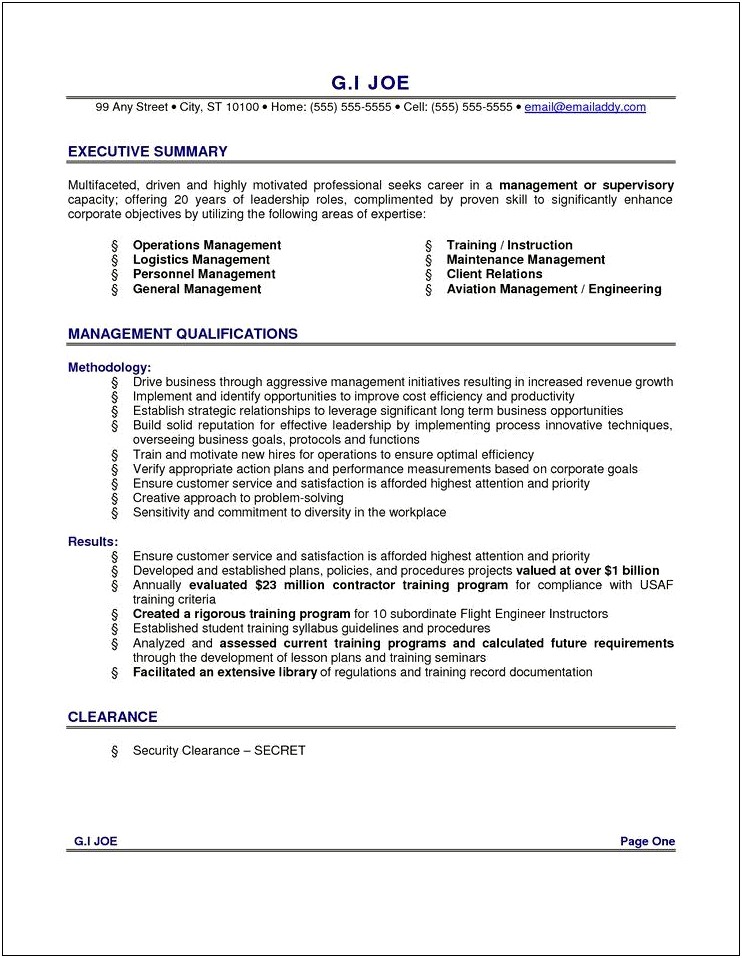 Writing The Professional Summary In A Resume