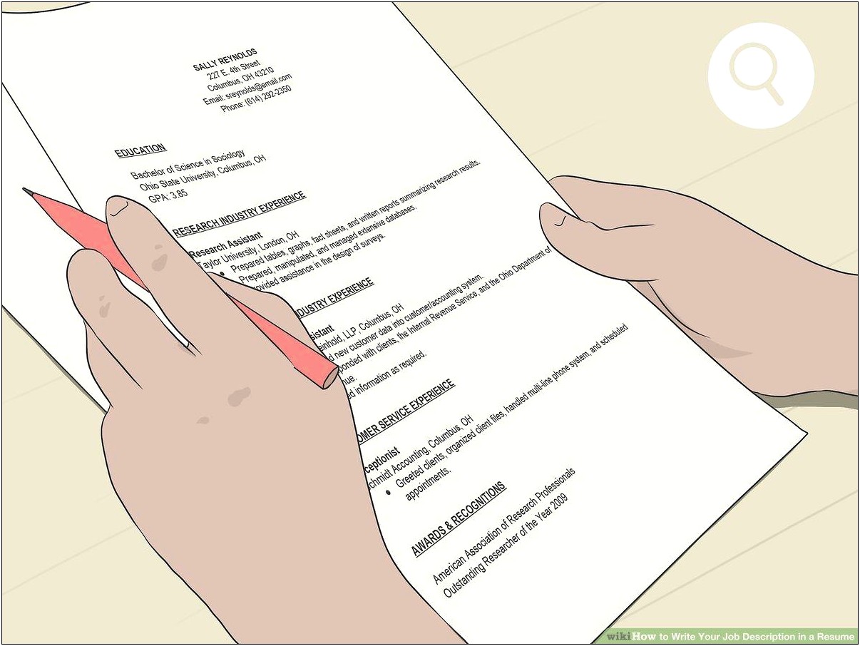 Writing Your Resume To Fit A Job Descriptions