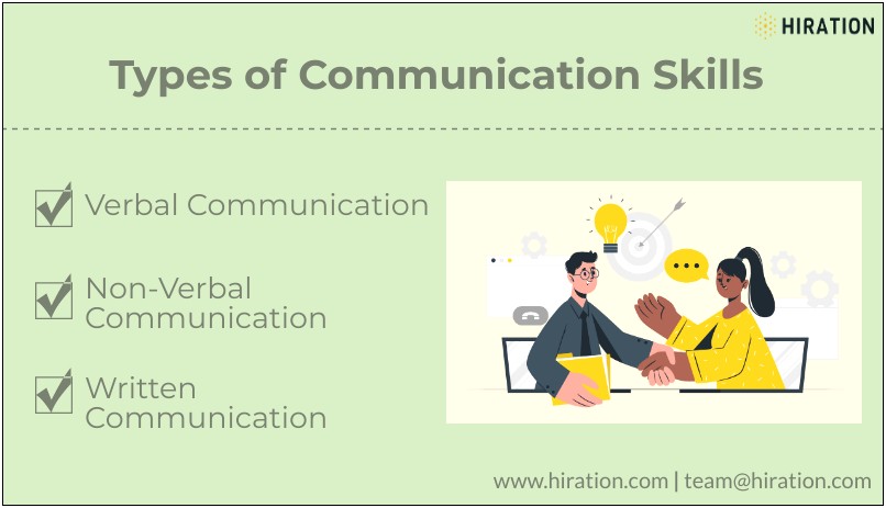 Written And Verbal Communicatio Skills On Resume